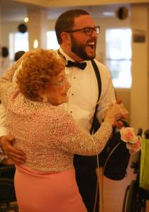 Senior Craig Synan dancing at the Senior Citizens' Prom